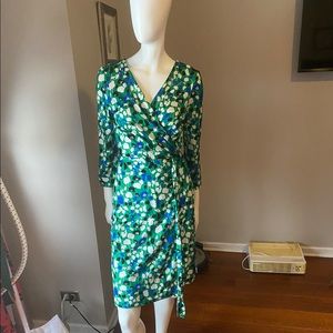 DVF silk wrap dress